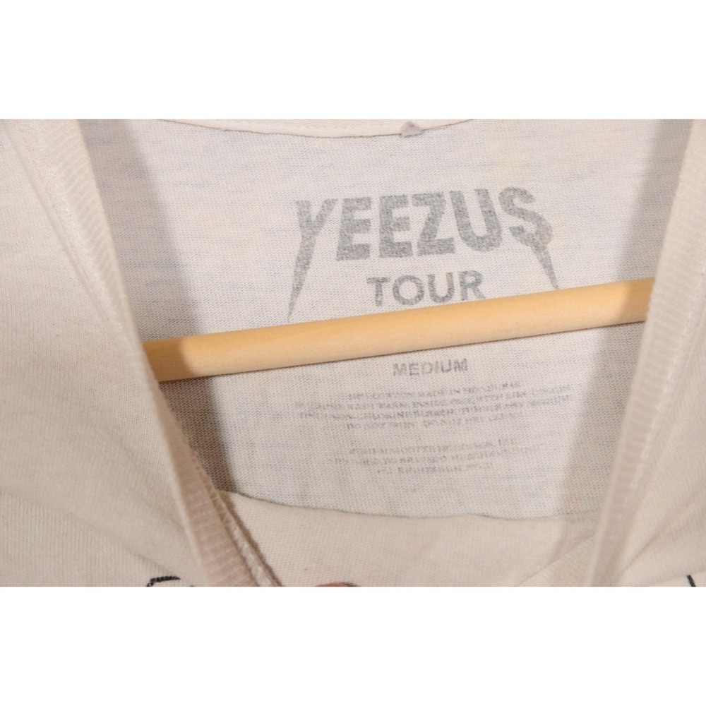 Yeezus Tour‎ Shirt Mens Medium White 2013 Wes Lang Skull Headdress Concert Tee - Picture 5 of 11